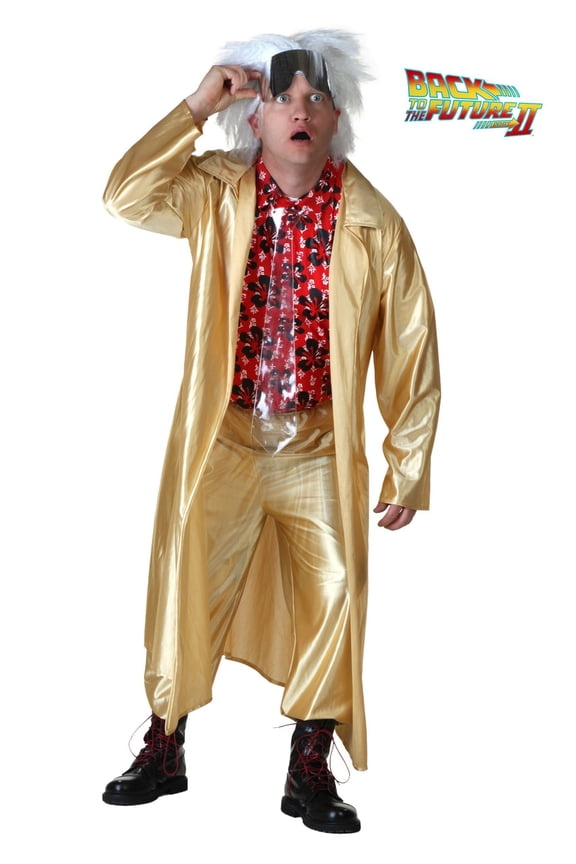 Plus Size Back to the Future II Doc Brown Costume