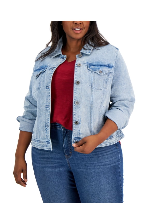 Plus Size Basic Denim Jacket Mint Condition 14W