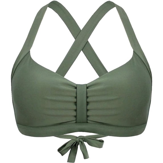 Plus Size Bathing Suit for Women Athletic Tankini Swimsuits Blouson Tank Top Swim Dress Summer Tops Clothes Outfits 2026 Army Green S
