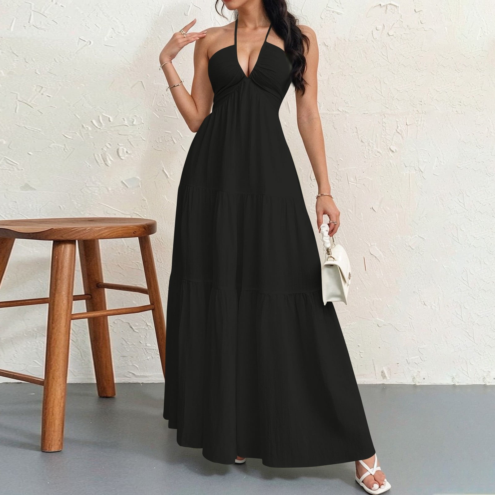 Plus Size Beach Dress,Halter Neck Dresses For Women 2025,Trendy And ...