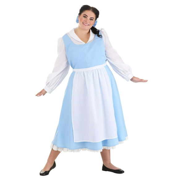 Plus Size Beauty and the Beast Belle Blue Dress Costume