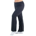 thumbnail image 1 of Plus Size Bell Bottom Foldover Waist Pants, 1 of 11