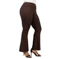 thumbnail image 1 of Plus Size Bell Bottom Foldover Waist Pants, 1 of 10
