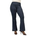 thumbnail image 1 of Plus Size Bell Bottom Foldover Waist Pants, 1 of 10