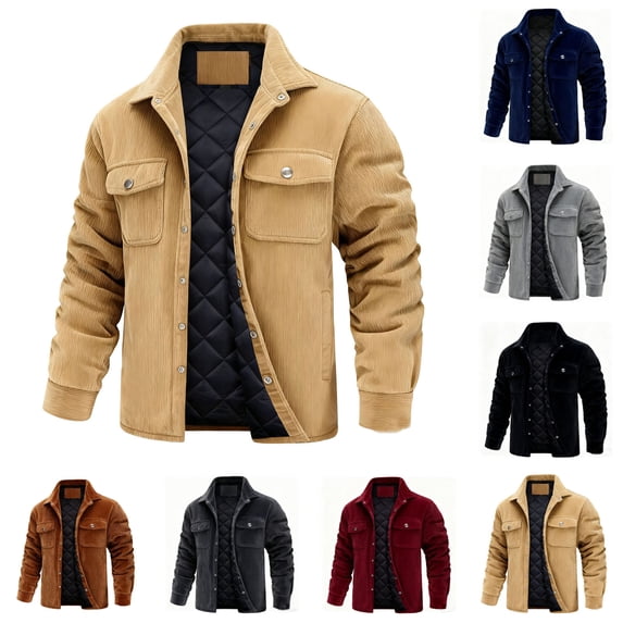 Plus Size Big & Tall, Men's Solid Color Long Sleeve Buttoned Overcoat | Thicker Warm Winter Coat | Flap Front Casual Outerwear for Daily Street Style | TOPLIU,Dark Gray 4XL