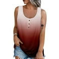 thumbnail image 1 of Plus Size Blouse for Women Women Summer Sleeveless Casual Printed O Neck T Shirt Tops, 1 of 7