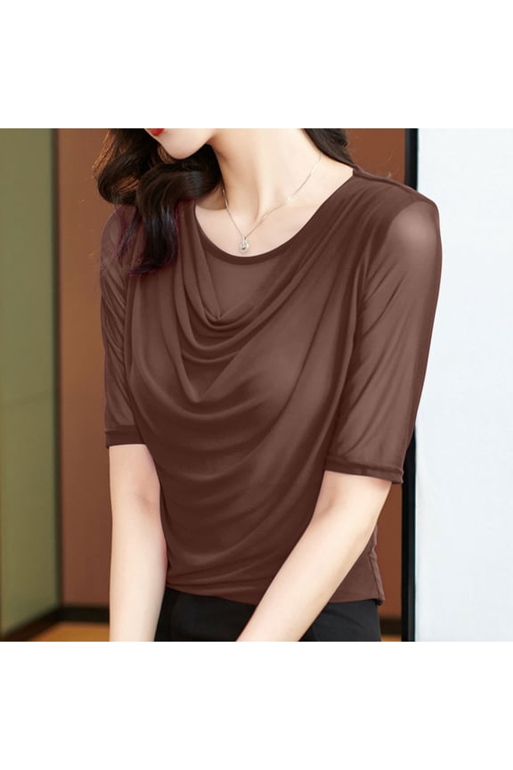 Plus Size Blouses Summer Womens Shirt Short Sleeve Button T Shirts for Women Trendy Loose Fit Plain Tee Shirts Unisex Oversized Tshirts for Women