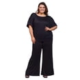 thumbnail image 1 of Plus Size Boat Neck Top and Pant Set, 1 of 10
