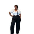 thumbnail image 1 of Plus Size Boho Chic Wide Leg Suspender Pants, 1 of 3