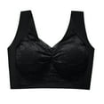 thumbnail image 1 of Plus Size Bra for Women Wireless Lace Full Coverage Bras Wide Strap Padded Lift Support Bra Comfort Everyday Bras, 1 of 2