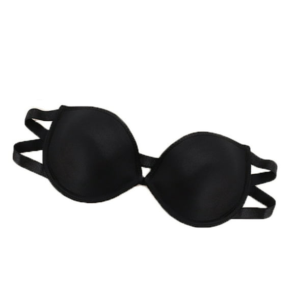 Plus Size Bralettes for Women Back-Smoothing Bra Feature V-Neck Nursing Bra Style W-743 Hook and Eye Closure Sports Bra Black S