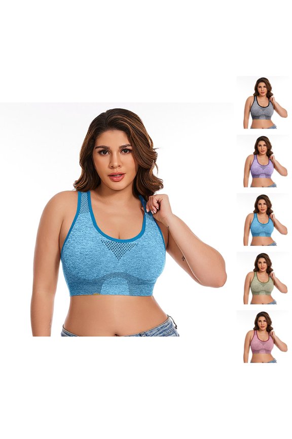 Plus Size Bras Seamless Breathable No Underwire Full Coverage Bralettes for Women Cutout Bra