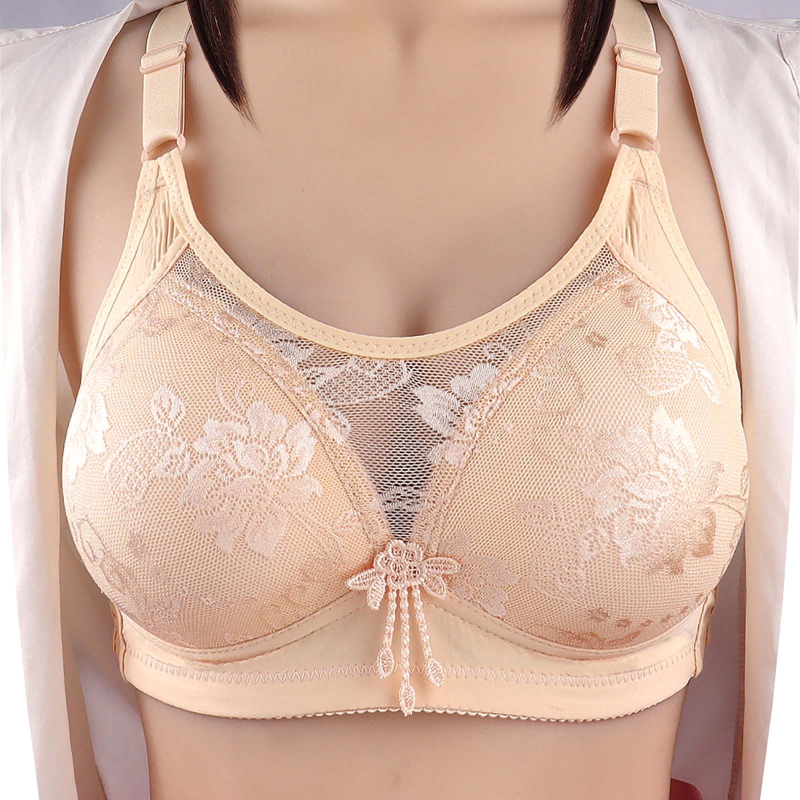  Extra Large Bras Women Sexy Lace Back Button Shaping