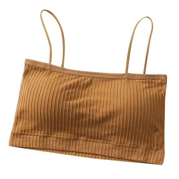 Plus Size Bras for Women Full Coverage Bra Wire-Free Underwear Pullover Bra Everyday No Underwire Bras V-Neck T-Shirt Bra Hook and Eye Closure Wire-Free Bra Style Y-425 , Orange One Size