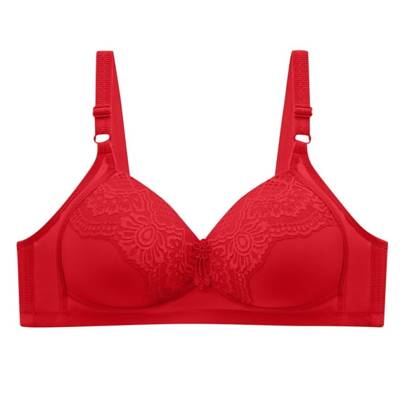 Plus Size Bras for Women, Large Size Daily Bra Underwear, Wireless Bras for Women, Padded Bra, Adjustable Shoulder Straps Everyday Basic Sleeping Bra, Large Cup