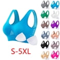 thumbnail image 1 of Plus Size Bras for Women Sawvnm Women Seamless Sports Bra Wirefree Yoga Bra With Removable Pads Push Up Wire Free Everyday Full Coverage Comfortable Underwear Bras, 1 of 7