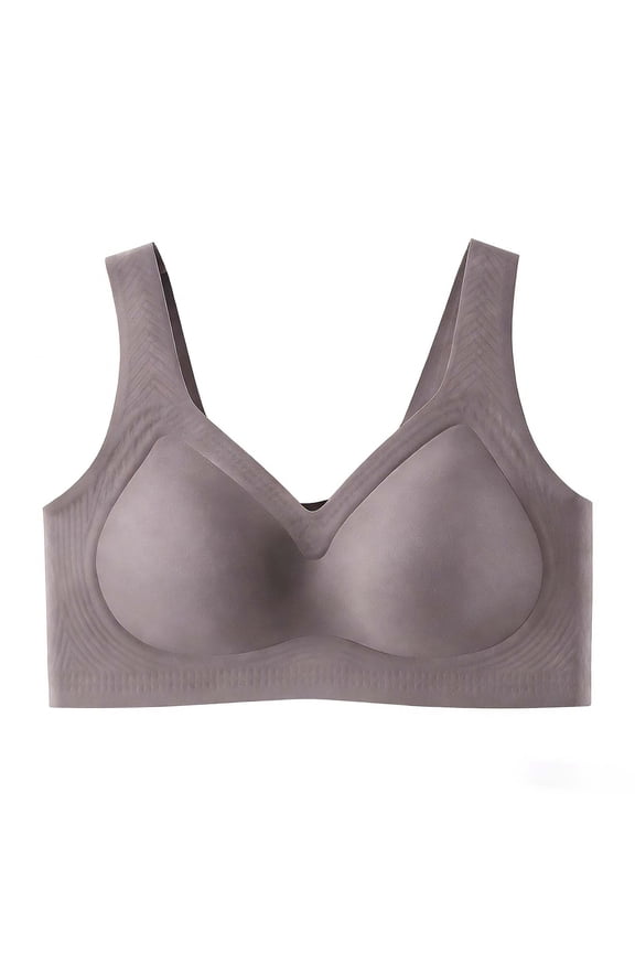 Plus Size Bras for Women Supportive Shape Control No Show Smooth Finish Seamless Smooth Look Easy Wear Design Travel Friendly Layering Smooth Side Coverage Summer Coffee XL