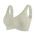 thumbnail image 1 of Plus Size Bras for Women 2025 Fashion Sports Bra Underwear Bra Everyday Underwear White M-3XL, 1 of 5