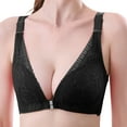 thumbnail image 1 of Plus Size Bras for Women, Audhol Women's Front Closure Elastic Large Shaping Bra Womens Bras Push Up Black 85C, 1 of 1