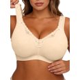 thumbnail image 1 of Plus Size Bras for Women Baeitkot Women's Breathable Full Cup Lace Comfortable Plus Size Bra, 1 of 6