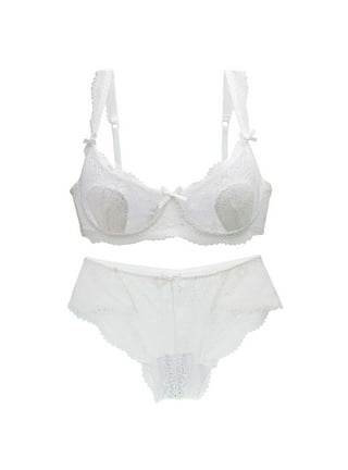AURIGATE Sexy Lingerie for Women Women Sexy Underwear Fashion Sexy Lace Bra  Thong Two-piece Set Underwear Set Clearance