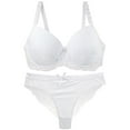 thumbnail image 1 of Plus Size Bras for Women, Large Glossy Lingerie Side Breast Anti Sagging Adjustment, White 40D, 1 of 3