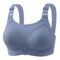 thumbnail image 1 of Plus Size Bras for Women No Underwire Full-Coverage Push Up Bralettes Ladies Casual Solid Color Breathable Lightweight Support Underwear Bra, 1 of 7