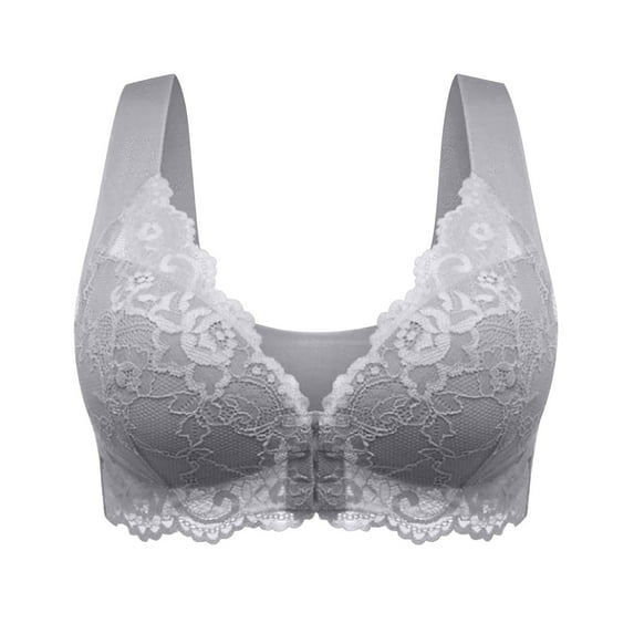 Plus Size Bras for Women Push up New Women's Bra Underwear One Piece Bra Everyday Underwear Bras Yoga Bras for Women High Support Style B-11 Gray