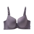 thumbnail image 1 of Plus Size Bras for Women Supportive Underwire Bra Push Up Full-Coverage Bra Dark Gray 90D, 1 of 3