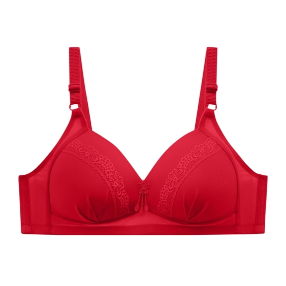 Plus Size Bras for Women, Wireless Bras, Padded Bra, Adjustable Shoulder Straps , Everyday Basic Sleeping Bra, Large Cup