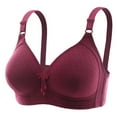 thumbnail image 1 of Plus Size Bras for Women, Wireless Bras, Padded Bra, Adjustable Shoulder Straps , Everyday Basic Sleeping Bra, Large Cup, 1 of 7