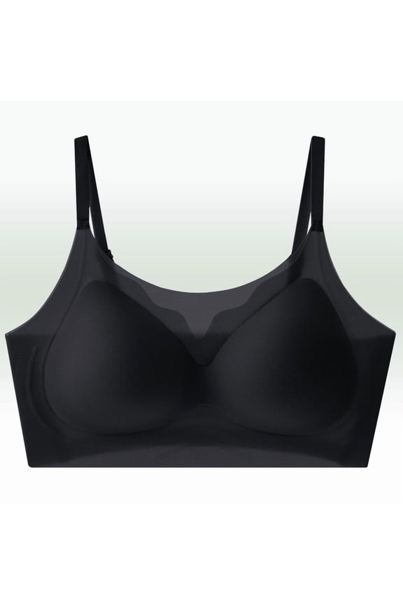 Plus Size Bras for Women Wireless Multiway Convertible Bra Removable Cross Halter Straps Seamless Push Up Cups Smooth Invisible Party Daily