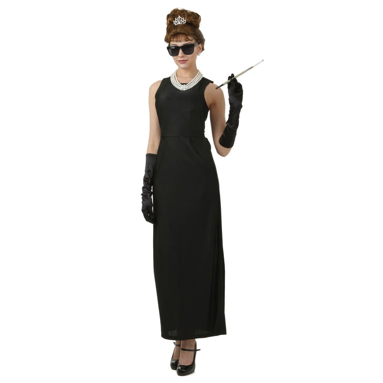 Fun Costumes Women's Plus Size Breakfast at Tiffany's Holly Golightly Costume, Black, 2X