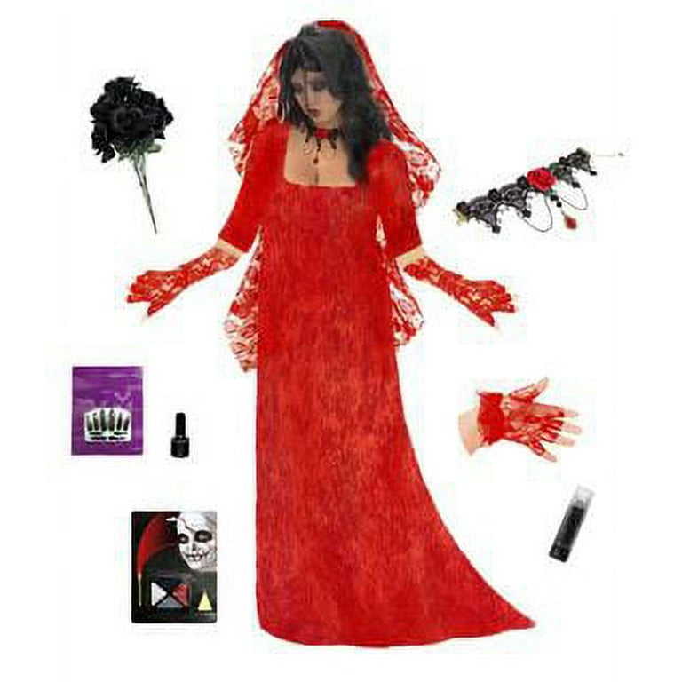 Ghost bride costume plus size clearance