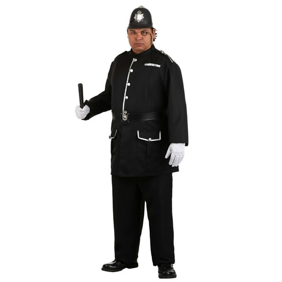 Plus Size British Bobby Costume for Men