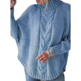 thumbnail image 1 of Plus Size Cable-Knit Long Sleeve Sweater – Full Size Ribbed Cozy Winter Knit, 1 of 11