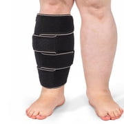 Plus Size Calf Compression Wrap For Severely Swollen Calves With Lymphedema, Big Calf Brace Increases Circulation & Reduces Muscle Swelling for Women and Men Short, 3XL