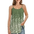 thumbnail image 1 of Plus Size Cami with Built in Bra Women Adjustable Strap Casual Floral Print Tank Top, 1 of 7
