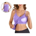 thumbnail image 1 of Plus Size Camisole Tops for Women Purple Tank Top with Built in Bras Adjustable Spaghetti Strap Cami Top Tank Top Undershirts Women, 1 of 7