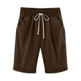 thumbnail image 1 of Plus Size Capri Pants for Women Summer Solid Elastic Waisted Drawstring Capris Casual Comfy Folded Hem Pants with Pockets, 1 of 6