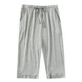 thumbnail image 1 of Plus Size Capris for Mens Drawstring Elastic Waist Capri Pants Ultra Soft Put On Strech Pants Loose Fitted Pants Loungewear with Pockets, 1 of 7