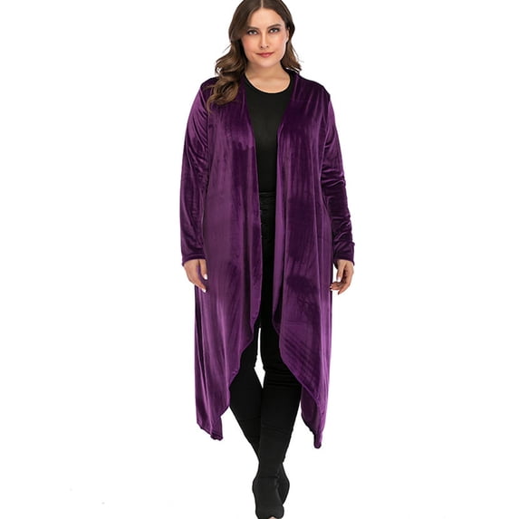 Plus Size Cardigan Lightweight Sweaters for Women Long Cardigan Duster Sweater Cover-up Black Purple Kimono Cardigan Thin Tops
