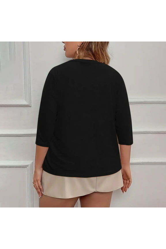 Plus Size Cardigan For Women 2024 Spring Summer Open Front Solid Color Half Sleeve Coat Tops Trendy Casual Blouse Sweater Leopard Cardigan Sweaters for Work Sweater Cardigan Sleeve Sweater Coat Womens