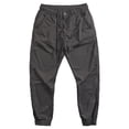 thumbnail image 1 of Men Cargo Pants Solid Color Relaxed Fit Trend Stretch Sweatpant with Drawstrings Lightweight Outdoor Running Athleisure Pants Dark Gray XL, 1 of 4