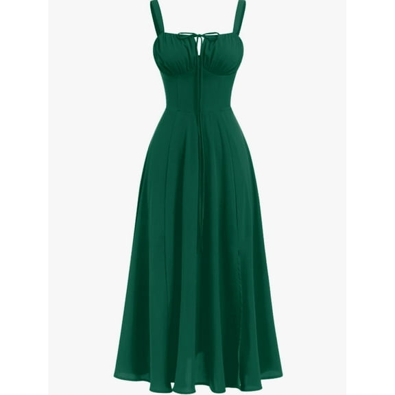 Plus Size Casual Dresse For Women Summer Short Fly Sleeve V Neck High Waist Casual Loose Striped Midi Dresses