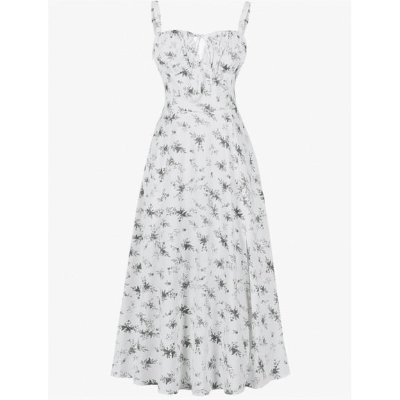 Plus Size Casual Dresse For Women Summer Short Fly Sleeve V Neck High Waist Casual Loose Striped Midi Dresses