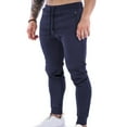 thumbnail image 1 of Plus Size Casual Pants for Mens Elastic Waist Fashion Solid Color Pockets Zipper Pull Rope Casual Comfort Pants 50% off, 1 of 4