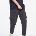 thumbnail image 1 of Plus Size Casual Pants for Mens Fashion Side Pockets Small Feet Tight Fitting Pants Full Length Pants Up to 65% off!, 1 of 8