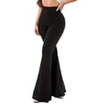 thumbnail image 1 of Plus-Size Casual Pants for Women high-Waisted Bell Bottoms Yoga, 1 of 5