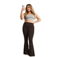 thumbnail image 1 of Plus-Size Casual Pants for Women high-Waisted Bell Bottoms Yoga, 1 of 5
